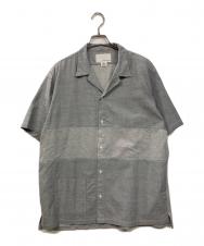 nanamica (ナナミカ) パネルオープンカラーシャツ グレー サイズ:L