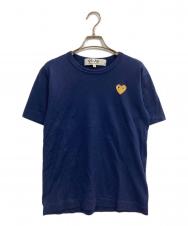 PLAY COMME des GARCONS (プレイコムデギャルソン) ワンポイントTシャツ ネイビー サイズ:XS
