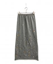 AMERI (アメリ) BIJOU MOTIF SWEAT SKIRT グレー サイズ:S