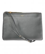 CELINE (セリーヌ) トリオ ラージ ショルダーバッグ グレー