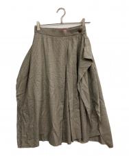 Vivienne Westwood RED LABEL (ヴィヴィアンウエストウッドレッドレーベル) レクタングルスカート ブラウン サイズ:S