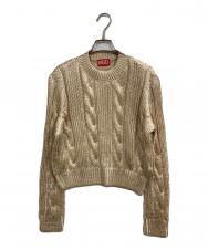 DIESEL (ディーゼル) M-MICCHA メタリックニット(エムミッチャメタリックニット) ゴールド サイズ:M