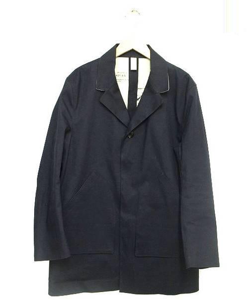 中古 古着通販 Hancock ハンコック ゴム引きステンカラーコート ネイビー サイズ 38 150 000 M042 A Hv ブランド 古着通販 トレファク公式 Trefac Fashion