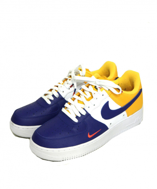 中古 古着通販 Nike ナイキ ナイキ エアフォース 1 07 Lv8 ブルー イエロー サイズ 27 5cm Air Force 1 07 Lv8 3511 404 ブランド 古着通販 トレファク公式 Trefac Fashion
