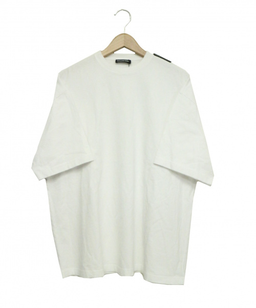 BALENCIAGA（バレンシアガ）BALENCIAGA (バレンシアガ) Tab Regular T-shirt ホワイト サイズ:S 未使用品 夏物の古着・服飾アイテム