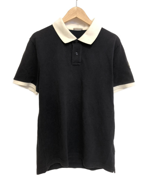 MONCLER（モンクレール）MONCLER (モンクレール) ポロシャツ ネイビー サイズ:Mの古着・服飾アイテム