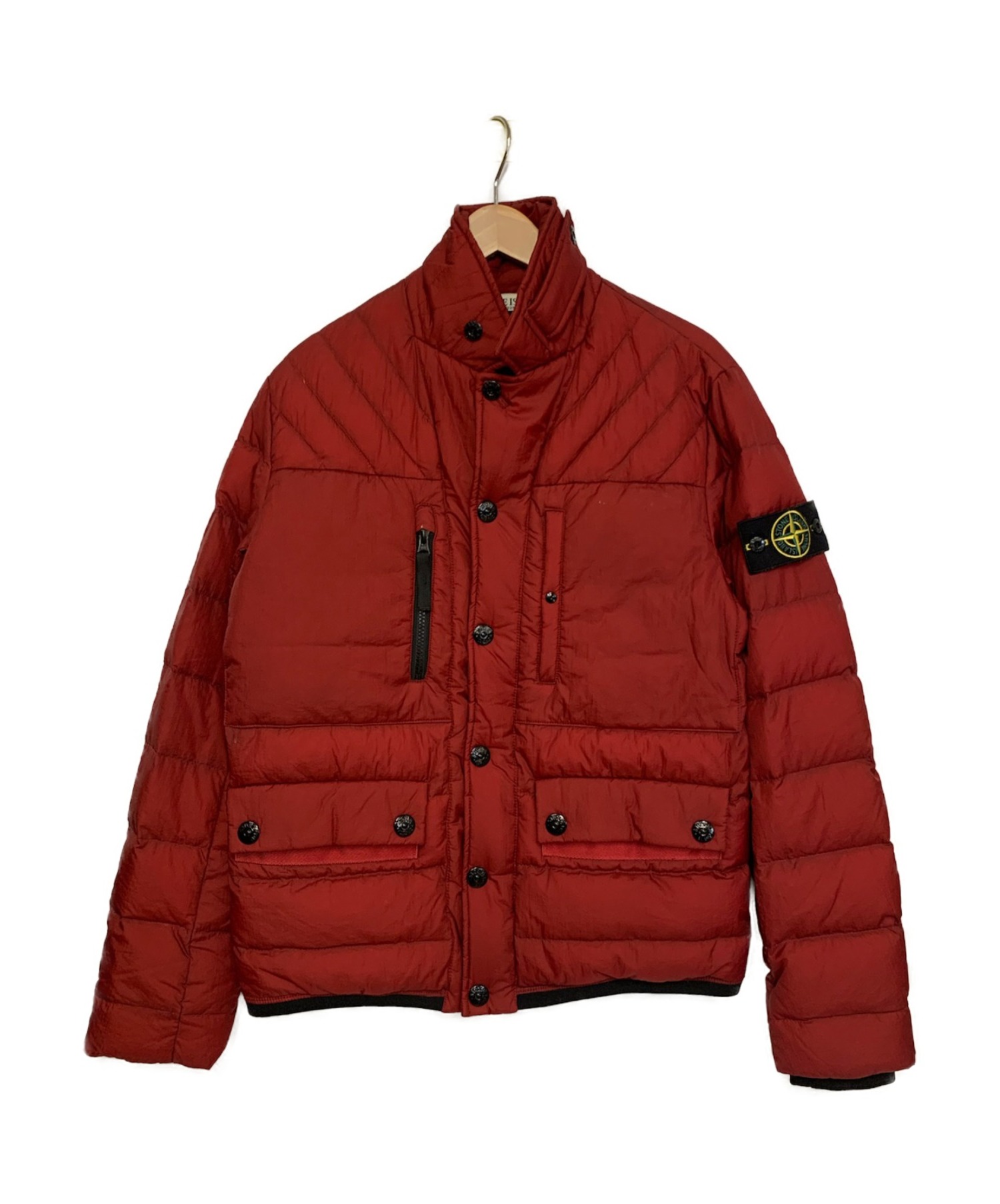 中古 古着通販 Stone Island ストーンアイランド ダウンジャケット レッド サイズ M Opaque Nylon Tela ブランド 古着通販 トレファク公式 Trefac Fashion