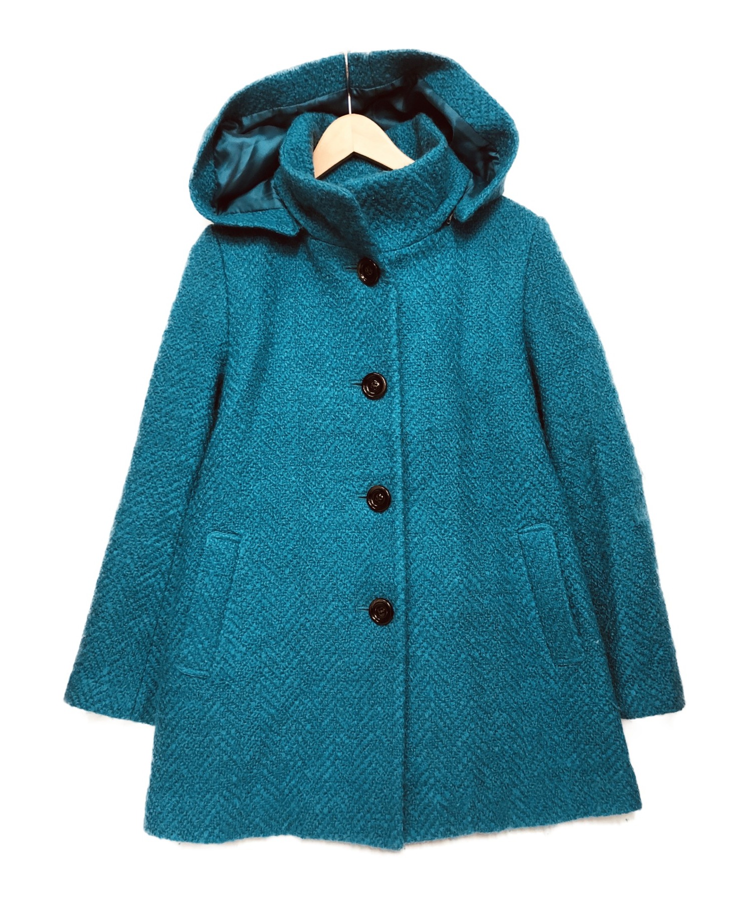 中古 古着通販 Espie エスピエ ウールショートコート エメラルドグリーン サイズ 40 ブランド 古着通販 トレファク公式 Trefac Fashion