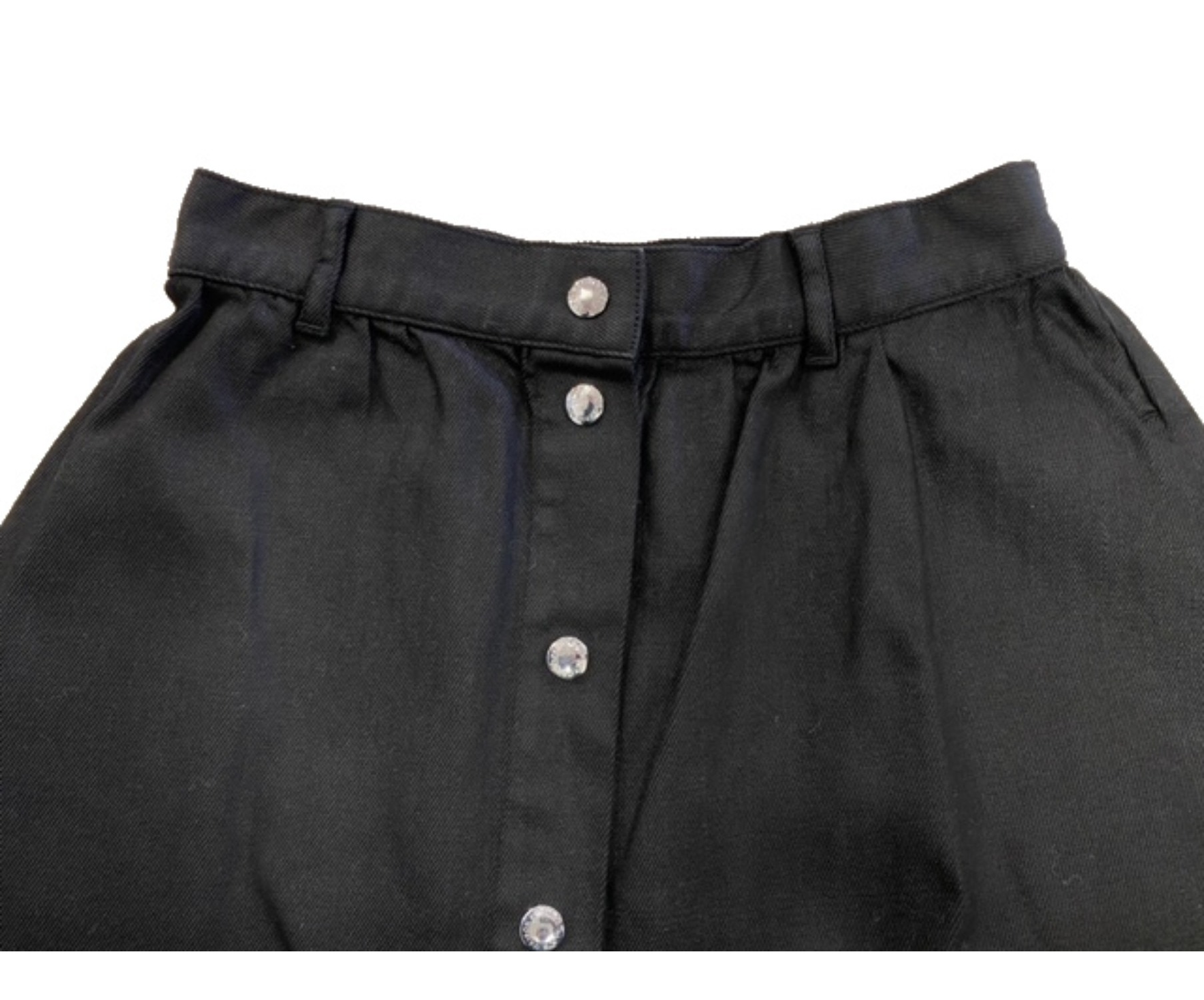 MAISON KITSUNE (メゾンキツネ) フロントボタンスカート ブラック サイズ:36