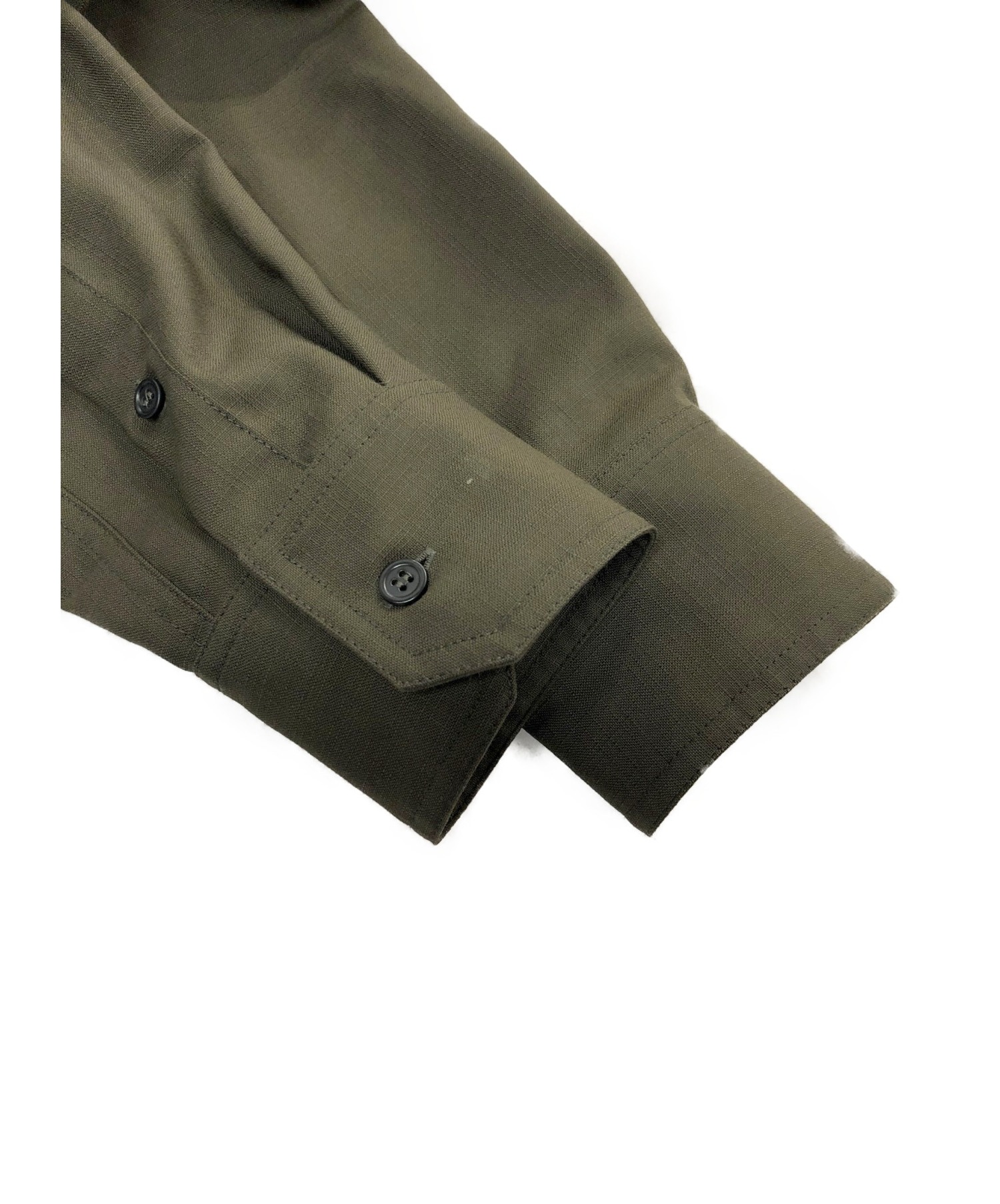 MARNI (マルニ) ウールパッチポケットシャツ グリーン サイズ:46 wool patch pocket shirt　 CUMU0149A0S52744 20SS