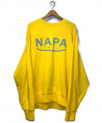 NAPA by MARTINE ROSE（ナパ バイ マーティンローズ）の古着「ロゴクルーネックスウェット」｜イエロー