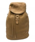 土屋鞄（ツチヤカバン）の古着「トーンオイルヌメソフトバックパック」｜ベージュ