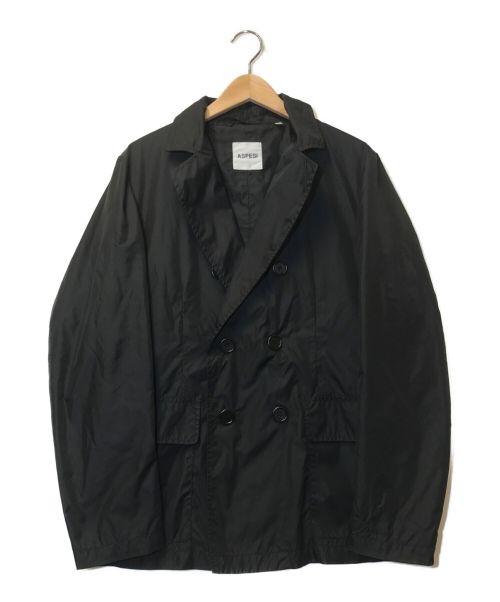 ASPESI（アスペジ）ASPESI (アスペジ) ナイロントレンチコート ブラック サイズ:Mの古着・服飾アイテム