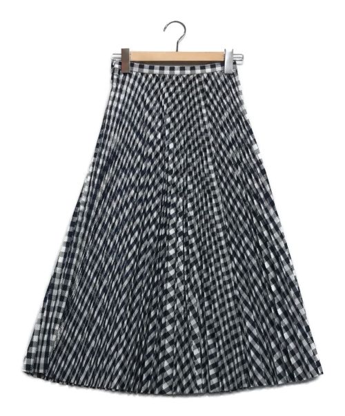 H&M（エイチアンドエム）H&M×TOGA ARCHIVES (エイチアンドエム×トーガアーカイブス) コラボチェックプリーツスカート ホワイト×ブルー サイズ:32の古着・服飾アイテム