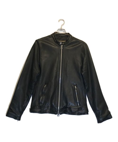 AVIREX（アヴィレックス）AVIREX (アヴィレックス) シングルライダースジャケット ブラック サイズ:Mの古着・服飾アイテム