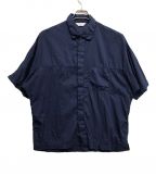 STILL BY HANDスティルバイハンド）の古着「オープンカラー半袖リネンシャツ」｜グレー