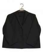 Atelier d'antanアトリエダンタン）の古着「コットンテーラードジャケット」｜ブラック