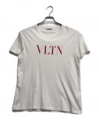 VALENTINOヴァレンティノ）の古着「VLTNロゴTシャツ」｜ホワイト