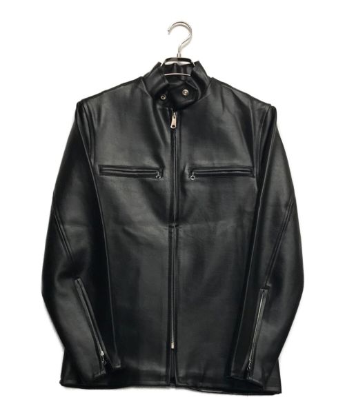 Buco（ブコ）Buco (ブコ) ヴィンテージビニールシングルライダースジャケット ブラック サイズ:記載無の古着・服飾アイテム