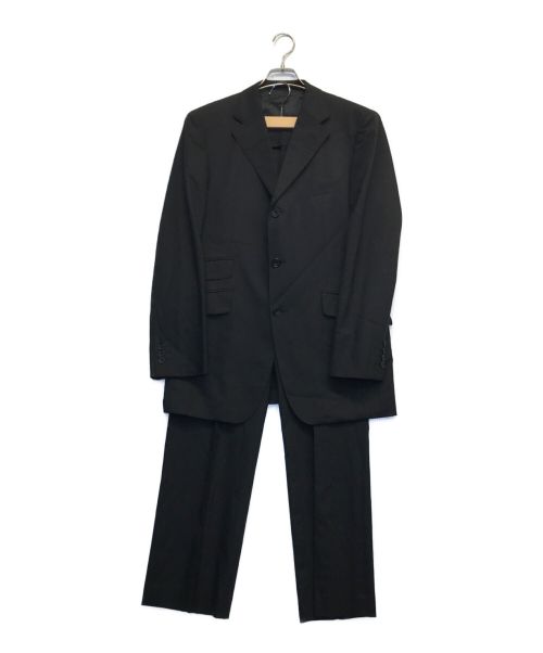 BURBERRY BLACK LABEL（バーバリーブラックレーベル）BURBERRY BLACK LABEL (バーバリーブラックレーベル) 3Pウールセットアップスーツ ブラック サイズ:Lの古着・服飾アイテム