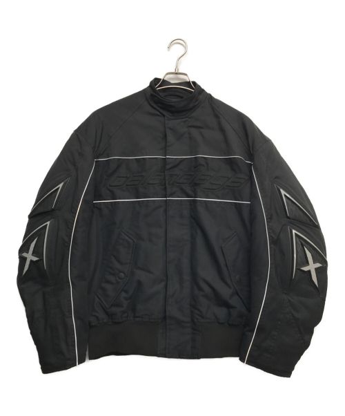 BALENCIAGA（バレンシアガ）BALENCIAGA (バレンシアガ) ロゴワイドスリーブボンバージャケット ブラック サイズ:44の古着・服飾アイテム