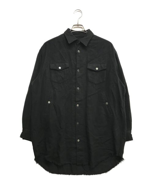UNDERCOVER（アンダーカバー）UNDERCOVER (アンダーカバー) BRUSHED LONG SHIRT ブラック サイズ:2の古着・服飾アイテム