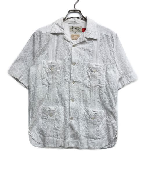 MONITALY（モニタリー）MONITALY (モニタリー) キューバシャツ ホワイト サイズ:Sの古着・服飾アイテム
