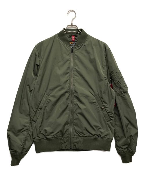 ALPHA（アルファ）ALPHA (アルファ) MA-1ジャケット グリーン サイズ:XLの古着・服飾アイテム