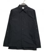 Jean Paul Gaultier FEMMEジャンポールゴルチェフェム）の古着「袖ボタンデザインシャツ」｜ブラック