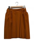 FOXEY NEWYORKフォクシーニューヨーク）の古着「ポケットスカート」｜オレンジ