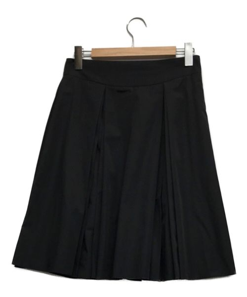 FOXEY NEWYORK（フォクシーニューヨーク）FOXEY NEWYORK (フォクシーニューヨーク) タックプリーツスカート ブラック サイズ:42の古着・服飾アイテム
