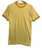 TOWN CRAFTタウンクラフト）の古着「70‘sリンガーTシャツ」｜イエロー