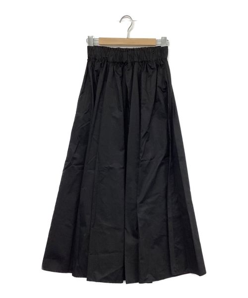 Mila Owen（ミラオーウェン）Mila Owen (ミラオーウェン) ギャザーマキシスカート ブラック サイズ:１ 未使用品の古着・服飾アイテム