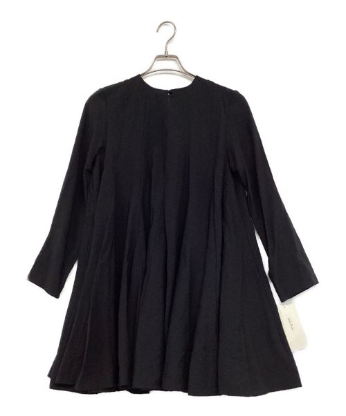 Mila Owen（ミラオーウェン）Mila Owen (ミラオーウェン) マチ切り替えボリュームチュニックブラウス ブラック サイズ:F 未使用品の古着・服飾アイテム