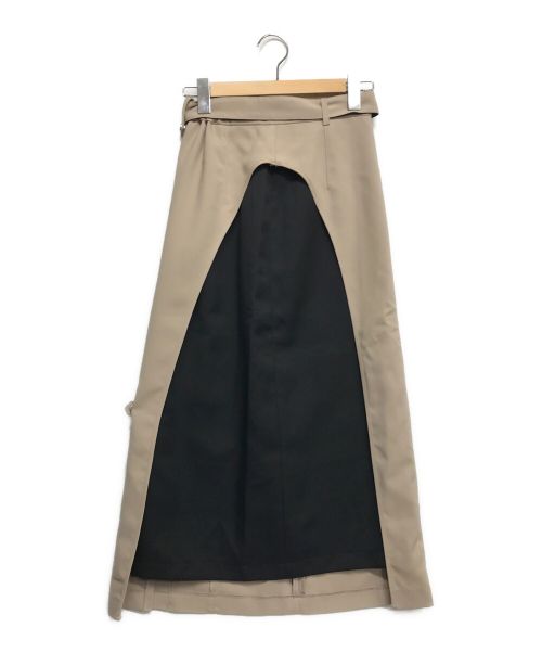 UNITED TOKYO（ユナイテッドトーキョー）UNITED TOKYO (ユナイテッドトーキョー) クロックコンビタイトスカート ベージュ×ブラック サイズ:1の古着・服飾アイテム