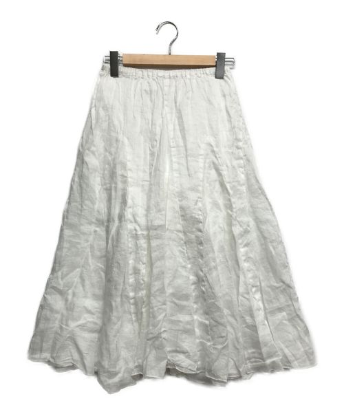 CP Shades（シーピーシェイズ）CP Shades (シーピーシェイズ) リネンスカート ホワイト サイズ:XSの古着・服飾アイテム