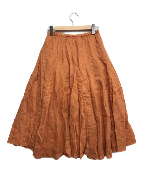 CP Shades（シーピーシェイズ）CP Shades (シーピーシェイズ) リネンスカート オレンジ サイズ:Sの古着・服飾アイテム