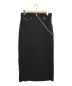 DIESEL（ディーゼル）の古着「ジップデザインタイトスカート」｜ブラック