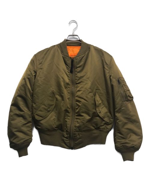 ALPHA（アルファ）ALPHA (アルファ) ナイロンフライトジャケット ブラウン サイズ:Mの古着・服飾アイテム