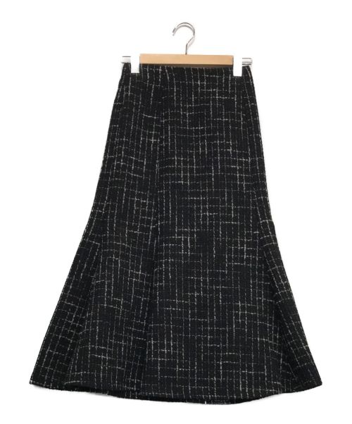 SYSORUS（シソラス）SYSORUS (シソラス) チェックフレアロングスカート ブラック サイズ:36の古着・服飾アイテム