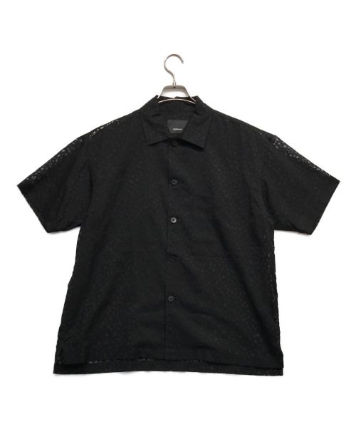08sircus（ゼロエイトサーカス）08sircus (ゼロエイトサーカス) レオパードオープンカラーシャツ ブラック サイズ:5の古着・服飾アイテム