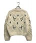 furfur (ファーファー) 玉編み刺繍カーディガン アイボリー サイズ:ONE SIZE：7800円