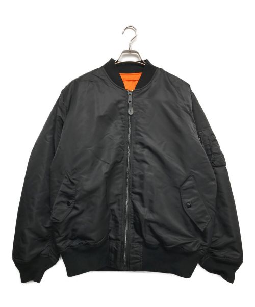 ALPHA INDUSTRIES（アルファインダストリーズ）ALPHA INDUSTRIES (アルファインダストリーズ) MA-1ジャケット ブラック サイズ:XLの古着・服飾アイテム