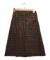 MARGARET HOWELL (マーガレットハウエル) ウールチェックラップスカート ブラウン サイズ:1：5800円