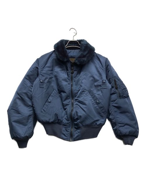 ALPHA（アルファ）ALPHA (アルファ) フライトジャケット ネイビー サイズ:SMALLの古着・服飾アイテム
