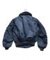 ALPHA (アルファ) フライトジャケット ネイビー サイズ:SMALL：5800円