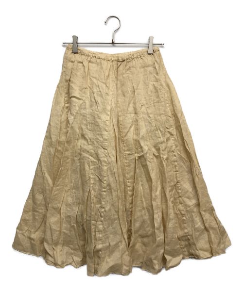 CP Shades（シーピーシェイズ）CP Shades (シーピーシェイズ) リネンスカート イエロー サイズ:Sの古着・服飾アイテム