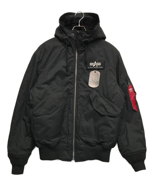ALPHA（アルファ）ALPHA (アルファ) 中綿ジャケット ブラック サイズ:Lの古着・服飾アイテム