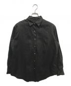 Loungedressラウンジドレス）の古着「リネンバックタイシャツ」｜ブラック