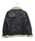 ALPHA (アルファ) フェイクレザーフライトジャケット ブラック サイズ:S：5800円